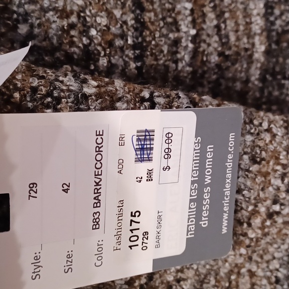 Eric Alexandre "Bark" Boucle Knit Skirt Suit NEW- Sz. 42/XL - Picture 13 of 16